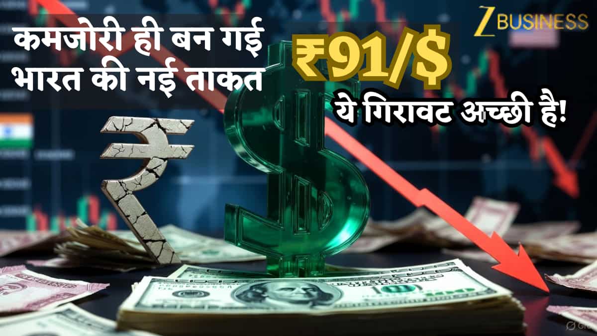 ₹91/$- ये गिरावट अच्छी है! अब 'गिरते रुपये' को नहीं बचाएगा RBI? कमजोरी ही बन गई भारत की नई ताकत, समझिए कैसे...