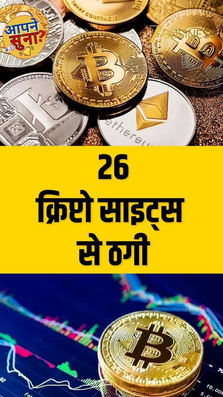 26 फर्जी Crypto वेबसाइट्स से करोड़ों की ठगी