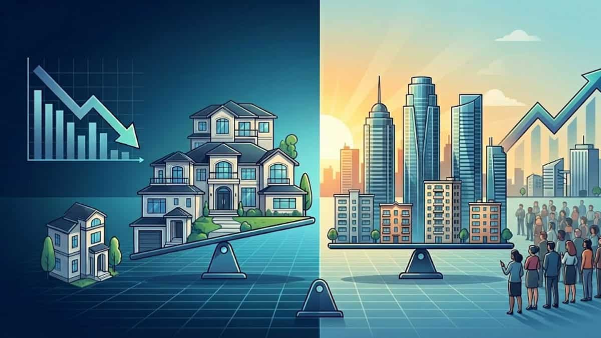 2025 में कम बिके घर, महंगे घरों के दम पर डेवलपर्स ने भरी तिजोरी, 2026 में मिडिल क्लास को मिलेगी राहत?