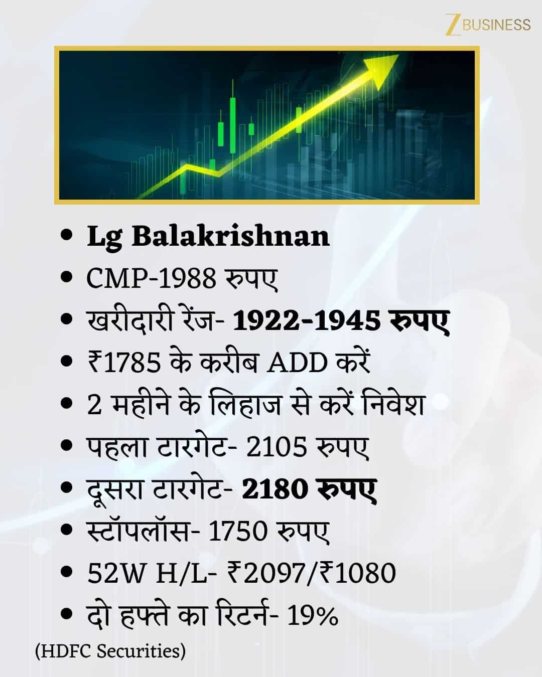 Lg Balakrishnan Share Price Target