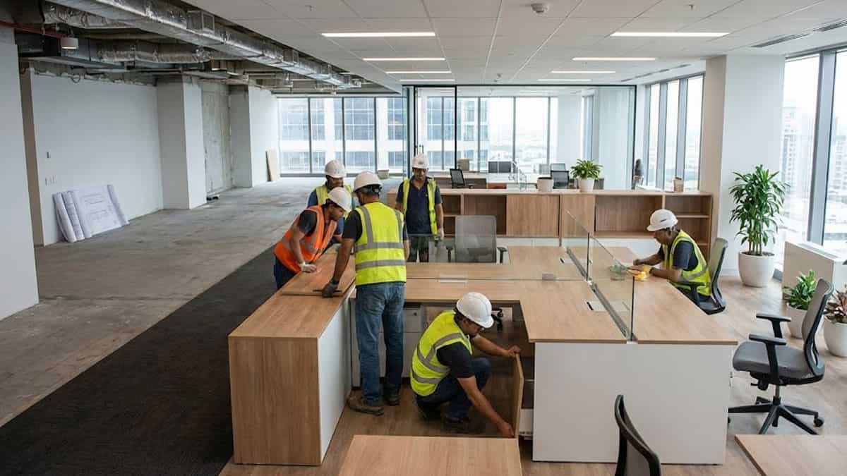 कस्टमाइज्ड, फर्निश्ड ऑफिस स्पेस