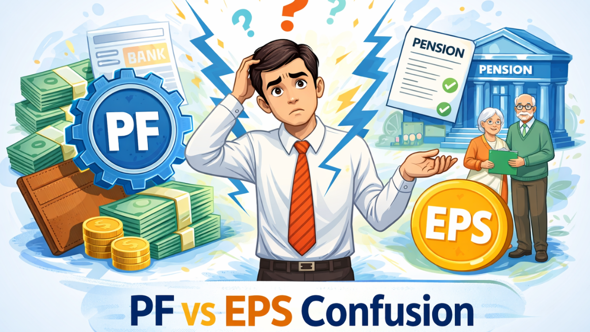 PF और EPS में क्या अंतर है? जानें आपकी सैलरी से कटने वाला 12% हिस्सा कहां जाता है, समझें पीएफ और पेंशन फंड का पूरा गणित