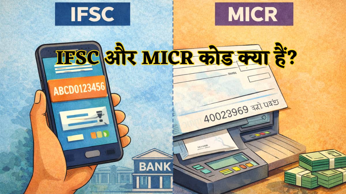 IFSC और MICR कोड क्या हैं? ऑनलाइन ट्रांसफर और चेक क्लियरिंग से पहले जरूर जानें ये जरूरी फर्क,वरना अटक ना जाए ट्रांजेक्शन