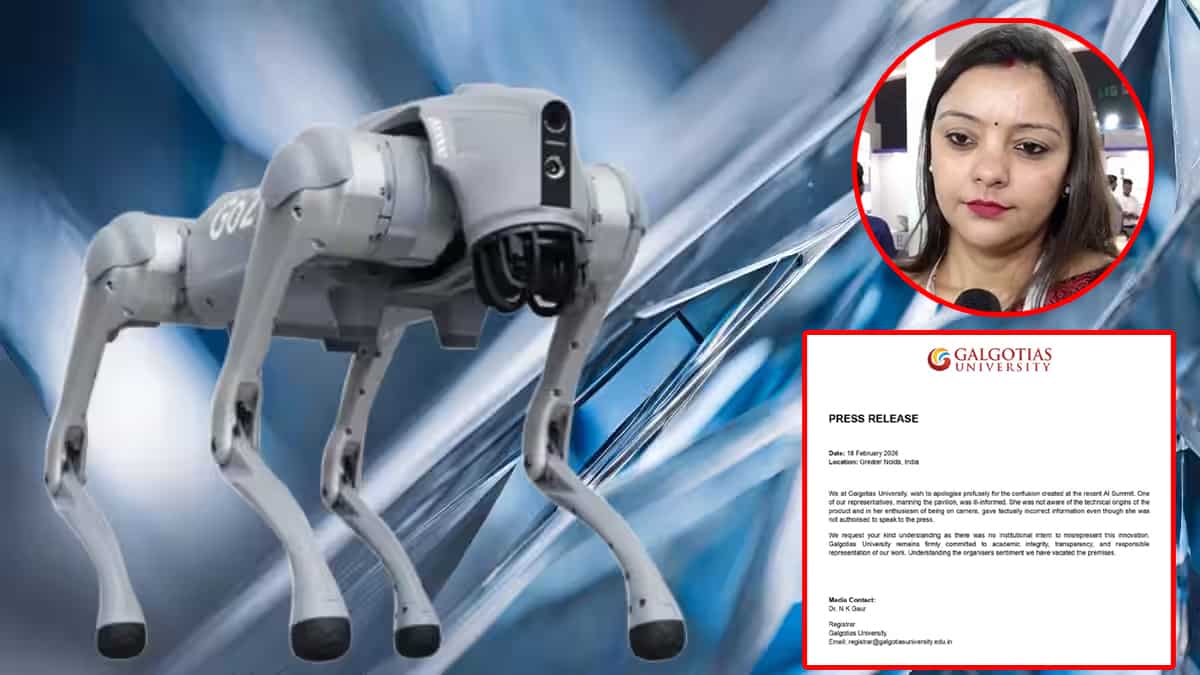 Robotic Dog विवाद पर Galgotias University ने मांगी माफी, बताया कैसे हुई गलती,  जानिए किसे ठहराया जिम्मेदार!