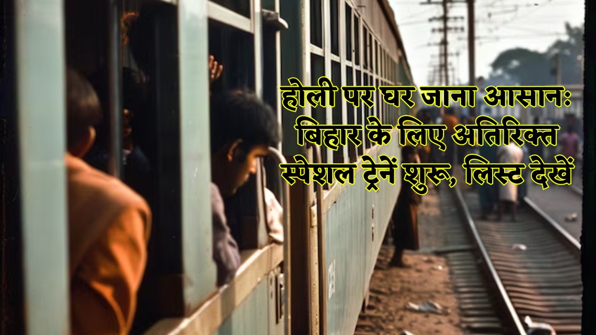 होली 2026: बिहार जाने वालों की बल्ले-बल्ले! दिल्ली-मुंबई से पटना और सहरसा के लिए 10+ स्पेशल ट्रेनें, देखें पूरी लिस्ट