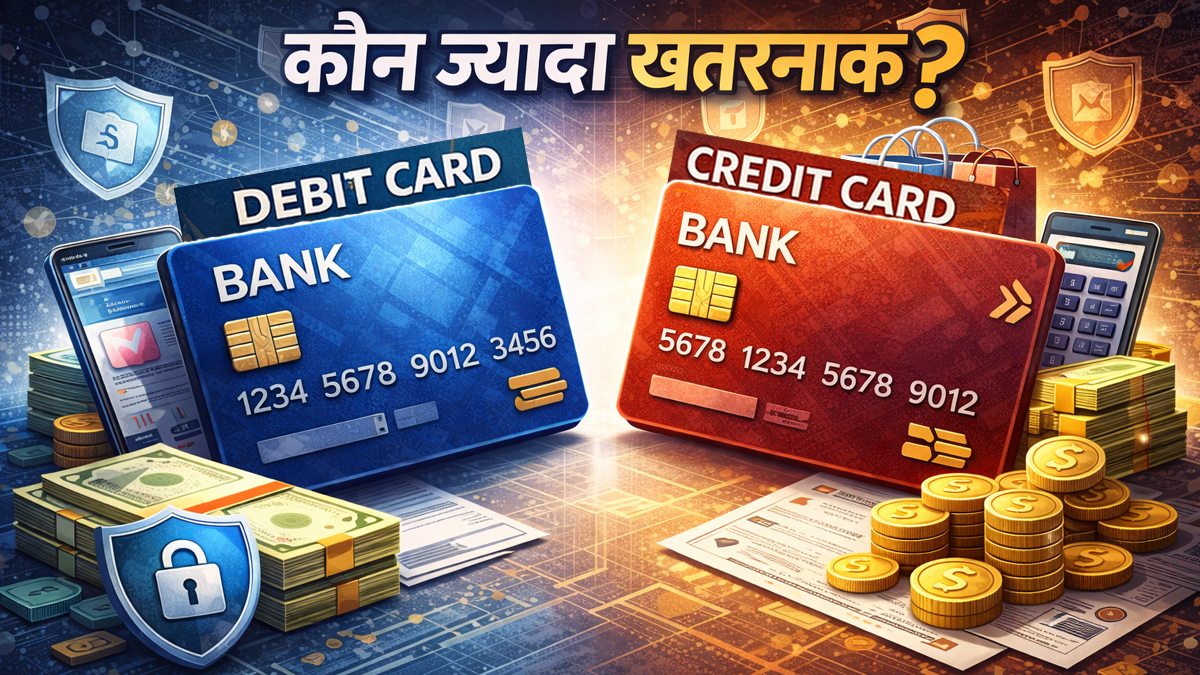 Debit Card vs Credit Card: कौन सा कार्ड है ज्यादा खतरनाक? यकीन मानिए, अधिकतर लोग इसका सही जवाब नहीं दे पाते!
