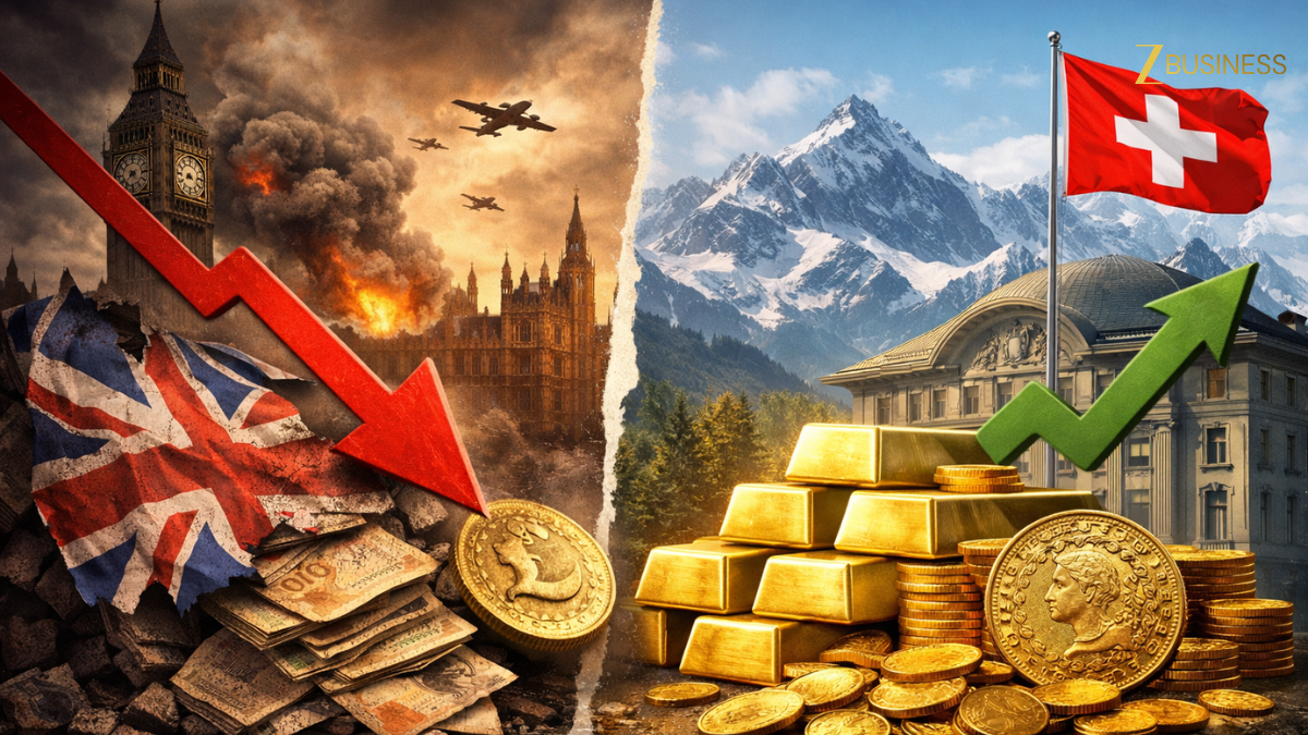 ब्रिटिश पाउंड का 200 साल का पतन और स्विस फ्रैंक का दबदबा: क्यों युद्ध और मंदी में सोना ही बनता है एकमात्र सहारा?