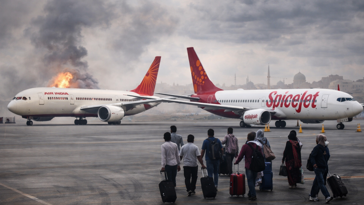 मध्य पूर्व में तनाव का असर! एयर इंडिया की उड़ानें रद्द, स्पाइसजेट ने फंसे भारतीयों के लिए शुरू किया रेस्क्यू मिशन