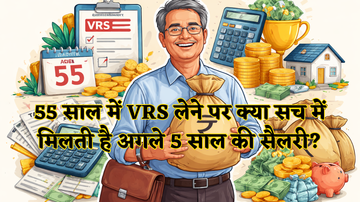VRS Rule: क्या 55 साल में रिटायरमेंट पर सच में मिलती है 5 साल की पूरी सैलरी? जानें क्या है VRS, असल नियम और कैलकुलेशन