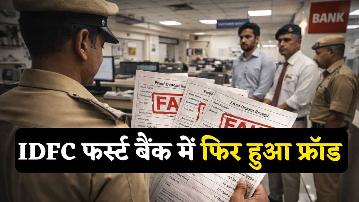 IDFC फर्स्ट बैंक में ₹117 करोड़ का घोटाला, बैंक मैनेजर ने ही बनाईं फर्जी FD रसीदें, जानिए कैसे किया करोड़ों का 'खेल'