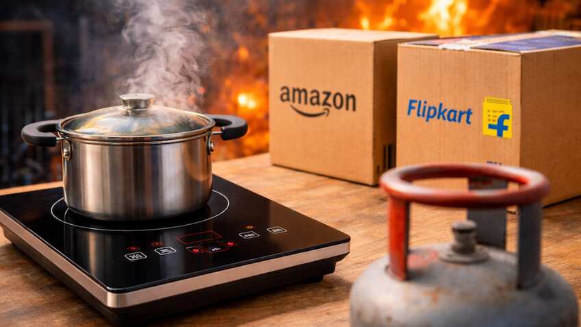 LPG संकट की खबर से बदला किचन ट्रेंड! सरकार 5 बजे देगी बड़ा अपडेट, इंडक्शन कुकटॉप की डिमांड 20 गुना उछली, ई-कॉमर्स पर रिकॉर्ड बिक्री