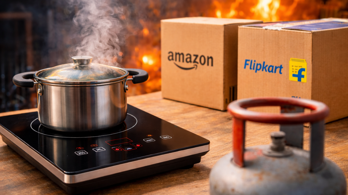 LPG संकट की खबर से बदला किचन ट्रेंड! सरकार 5 बजे देगी बड़ा अपडेट, इंडक्शन कुकटॉप की डिमांड 20 गुना उछली, ई-कॉमर्स पर रिकॉर्ड बिक्री