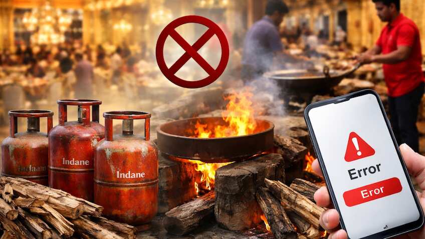 LPG Shortage: Indane की गैस बुकिंग बंद, लकड़ी के चूल्हे जलाने पर मजबूर हुए रेस्टोरेंट