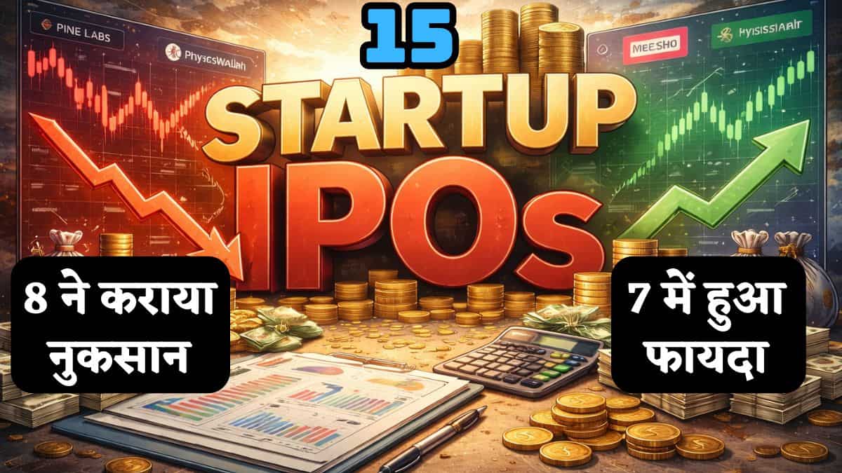 2025 में आए थे 15 स्टार्टअप के IPO, पैसे लगाने को टूट पड़े थे लोग, अब 8 पहुंचे इश्यू प्राइस से भी नीचे, देखें लिस्ट