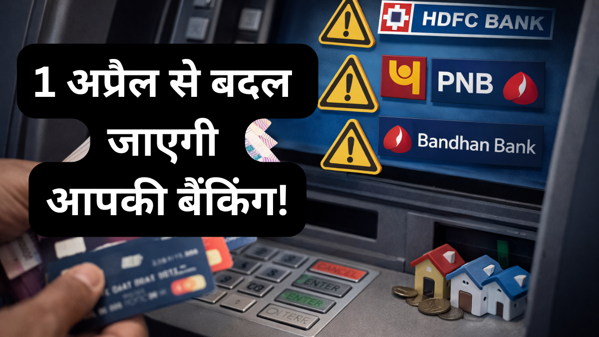 New Rule: 1 अप्रैल से बदलेंगे इन 3 बड़े बैंकों के ATM नियम, फ्री ट्रांजेक्शन खत्म होने के बाद देना होगा मोटा चार्ज,जानें जेब पर क्या होगा असर?