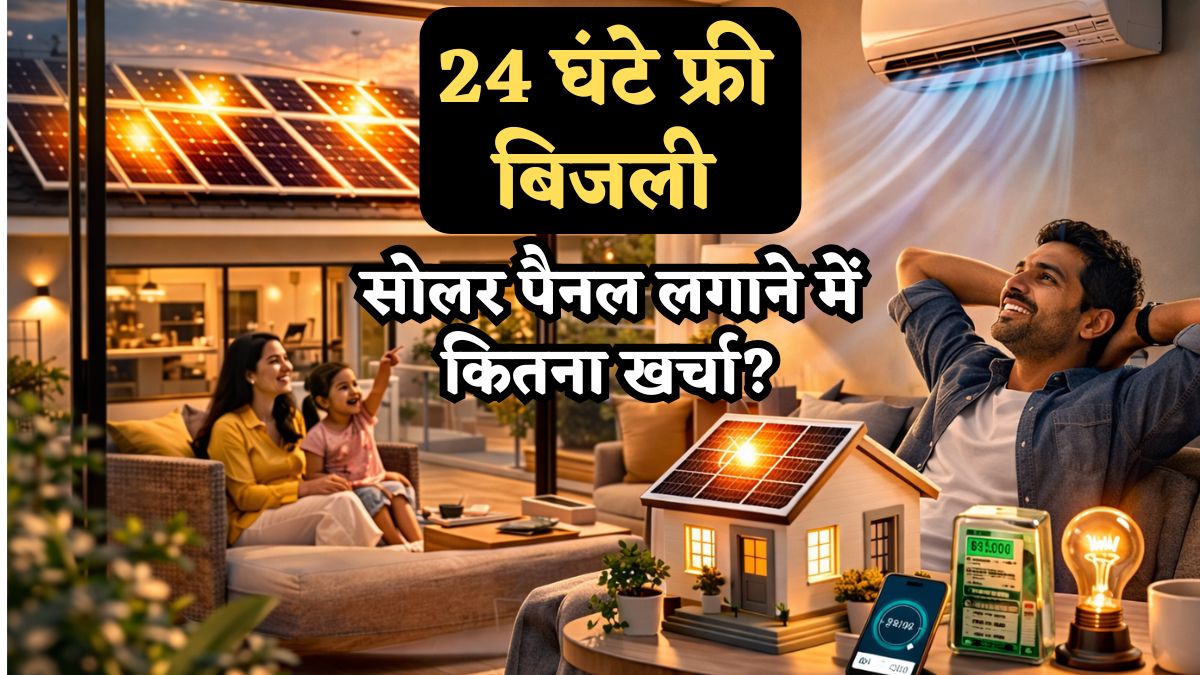 Calculation: कितना बड़ा Solar Panel लगाएं, ताकि 2BHK को 24 घंटे मिले फ्री बिजली? क्या आएगा खर्च? समझें पूरा गणित