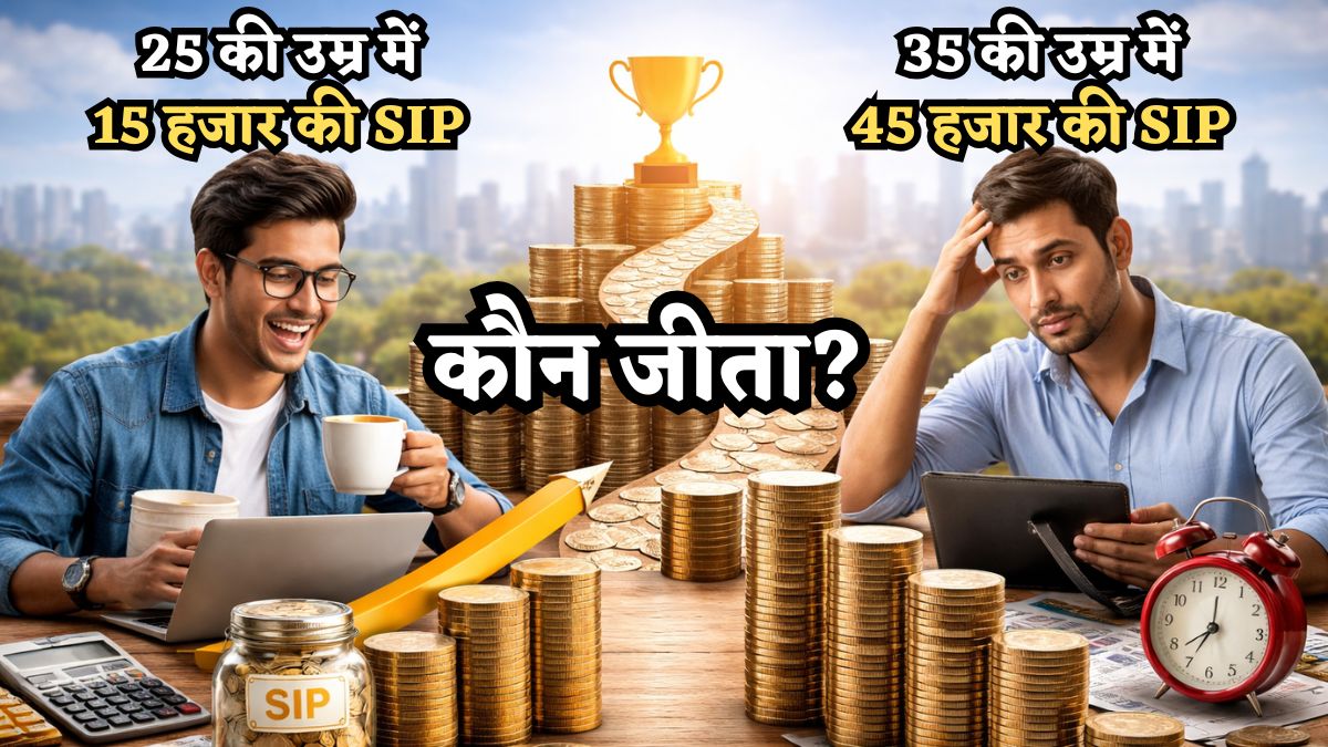 Calculation: 25 की उम्र में 15000 या 35 की उम्र में 45000? कौन सी SIP जीतेगी? यकीन मानिए.. रिजल्ट हैरान कर देगा