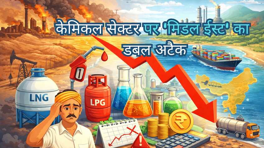 मिडिल ईस्ट संकट का केमिकल सेक्टर पर डबल अटैक! लागत बढ़ी, मार्जिन दबा, ब्रोकरेज ने बताया कहां है कमाई का मौका?