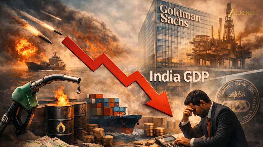 मिडिल ईस्ट टेंशन के बीच भारत के लिए आई बुरी खबर! Goldman Sachs ने GDP अनुमान में की बड़ी कटौती