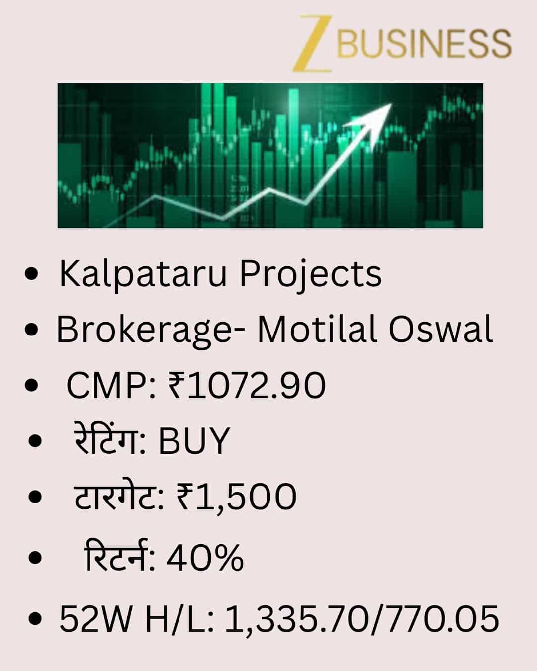 Kalpataru Projects Share Price Target
