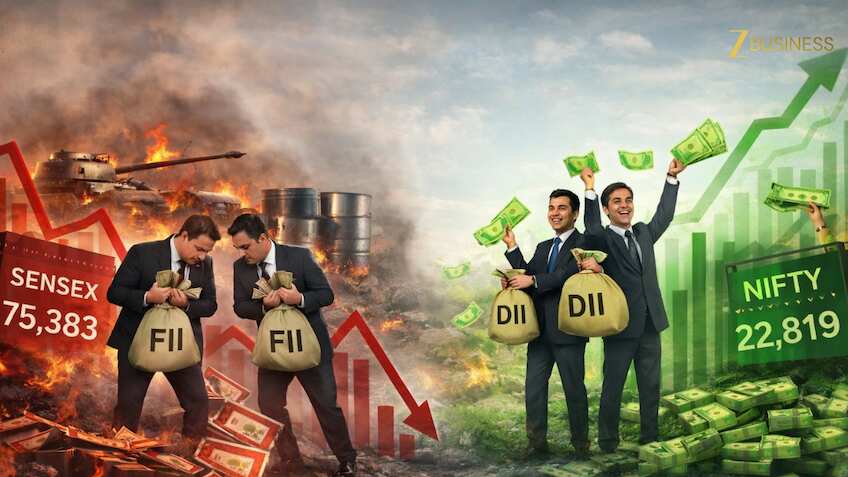विदेशी निवेशकों ने शेयर बाजार पर मचाया कहर! बेच डाले 1.13 लाख करोड़ रुपये के शेयर, DII ने संभाला मोर्चा