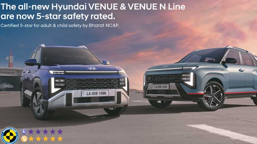 Hyundai की इन 2 गाड़ियों को मिली 5-स्टार रेटिंग, Bharat NCAP ने जताया भरोसा, 71% हाई-स्ट्रेंथ स्टील से लैस 
