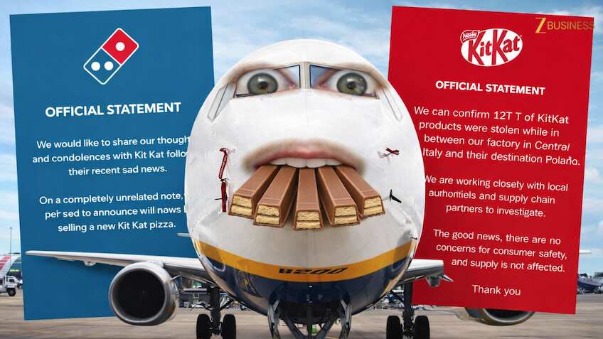 12 टन Kitkat हुआ चोरी! सोशल मीडिया पर आई मीम की बाढ़, डोमिनोज ने भी उड़ाया मज़ाक