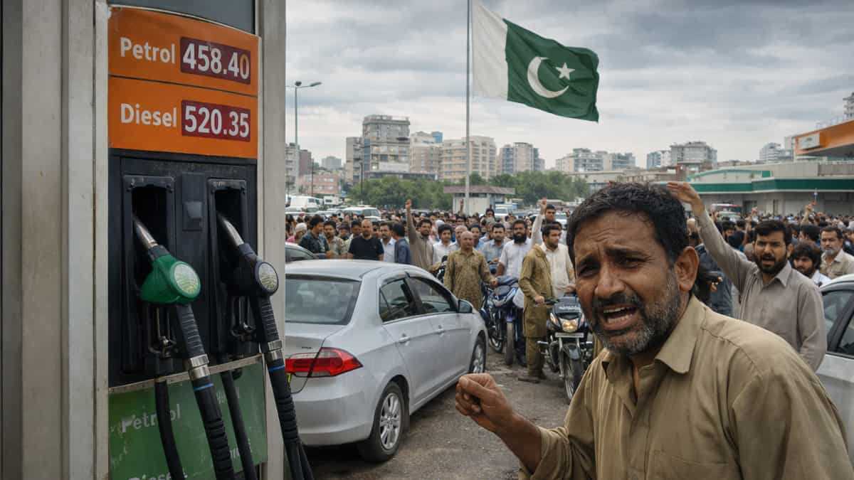 बद से बदतर: पाकिस्तान में तेल की कीमतों ने तोड़ा रिकॉर्ड! पेट्रोल ₹458 और डीजल ₹520 के पार, सड़क पर उतरी जनता