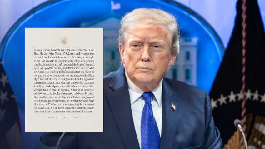 US-Iran Ceasefire: 2 हफ्ते के लिए ट्रंप ने किया ईरान पर हमले रोकने का ऐलान, हॉर्मुज खोलने पर बनी बड़ी शर्त