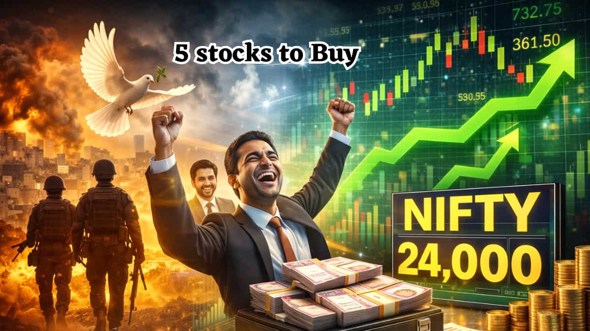 24000 के पार Nifty 50, सीजफायर के बाद बाजार में जोरदार उछाल, जानिए किन 5 शेयरों में कमाई का मौका