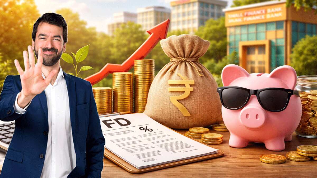8.10% तक का तगड़ा ब्याज, पैसा नहीं डूबेगा इसकी पूरी गारंटी! जानिए टॉप-5 स्मॉल फाइनेंस बैंकों के एफडी रेट