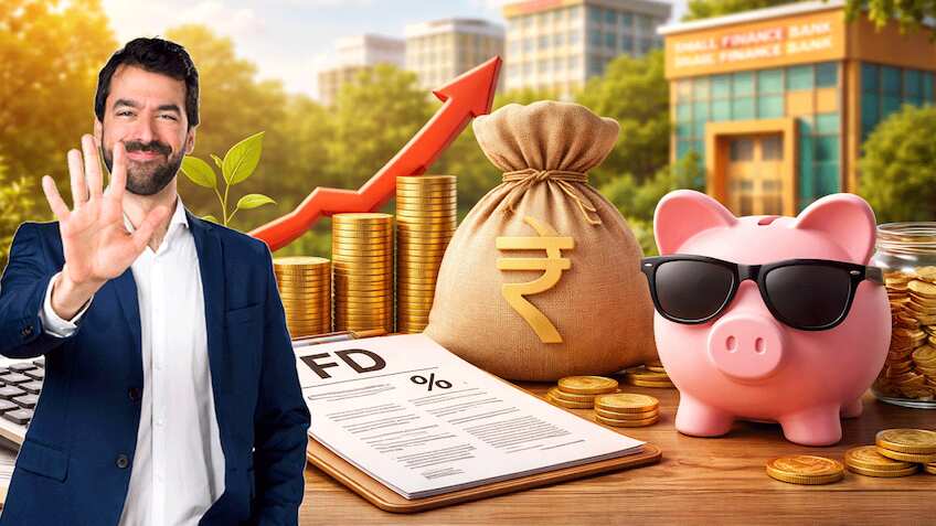 8.10% तक का तगड़ा ब्याज, पैसा नहीं डूबेगा इसकी पूरी गारंटी! जानिए टॉप-5 स्मॉल फाइनेंस बैंकों के एफडी रेट