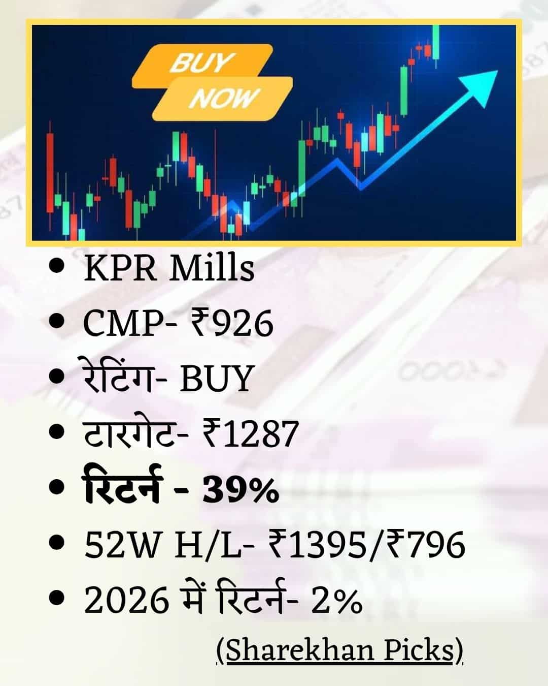 KPR Mills Share Price Target
