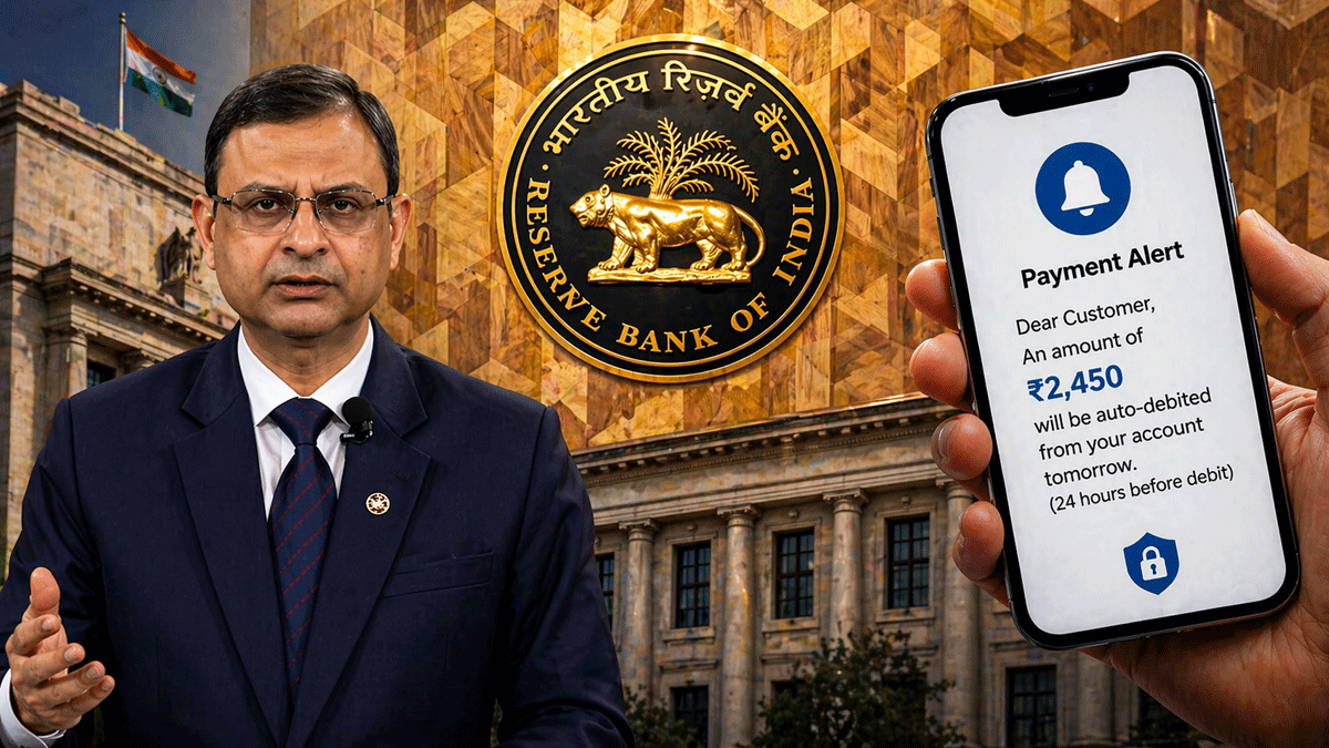 ऑटो-डेबिट के लिए RBI ने बनाया सख्त नियम, '24 घंटे पहले अलर्ट' हुआ जरूरी, बिना बताए खाते से नहीं कटेंगे पैसे!