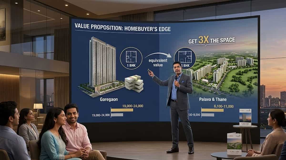 1BHK की कीमत में 3BHK फ्लैट