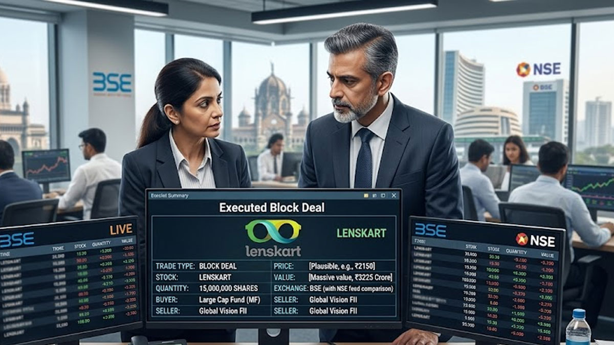 Lenskart में 5313 करोड़ रुपए की ब्लॉक डील, 5 शेयर होल्डर ने बेची 4.15% हिस्सेदारी, शेयर में दिखा एक्शन