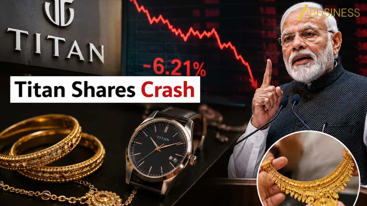 Titan का शेयर हुआ क्रैश, 8% तक टूटा; लेकिन पैनिक करने से पहले पढ़ लें ब्रोकरेज की राय- 30% रैली के चांस!
