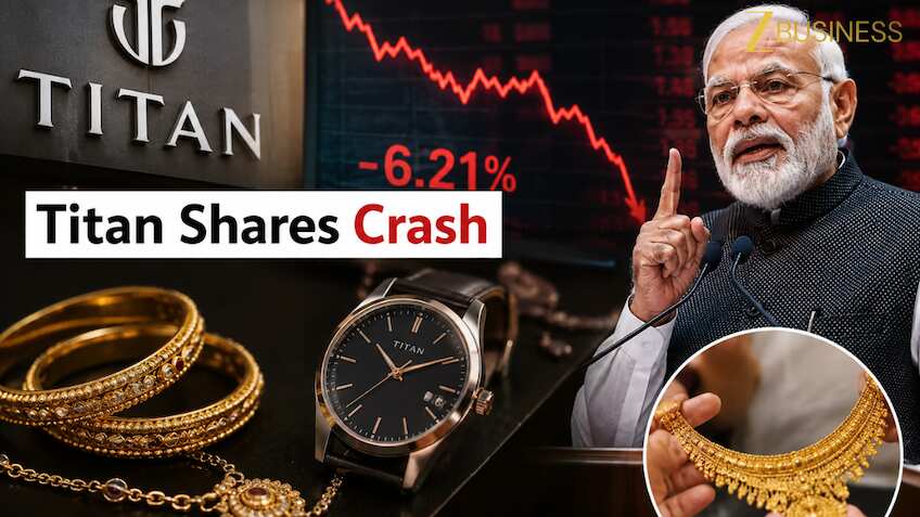 Titan का शेयर हुआ क्रैश, 8% तक टूटा; लेकिन पैनिक करने से पहले पढ़ लें ब्रोकरेज की राय- 30% रैली के चांस!