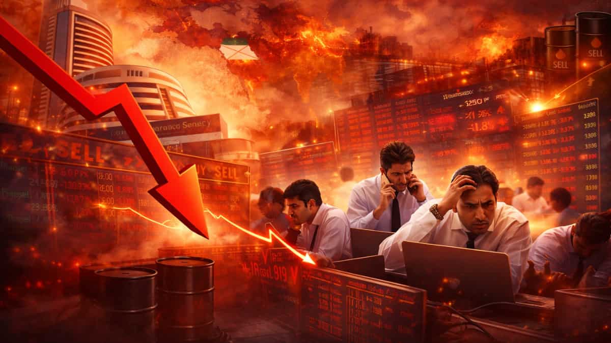 Sensex-Nifty Crash: दो दिन में निवेशकों के ₹15 लाख करोड़ डूबे, सेंसेक्स 1500 अंक टूटा; वो 6 वजहें जिन्होंने लाई बिकवाली की आंधी 