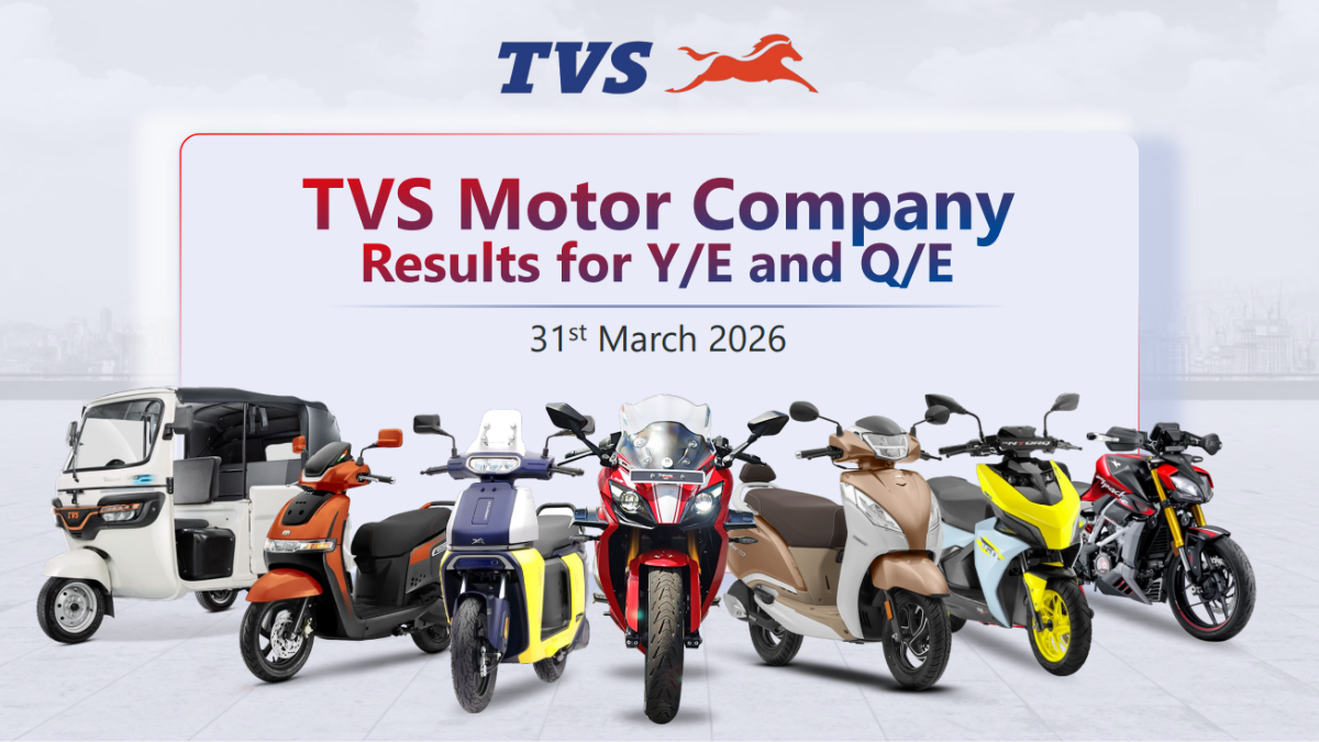 TVS Motor Q4 Results: आय, मुनाफा और मार्जिन में बढ़ोतरी, सेल्स में 28% का उछाल, 15.60 लाख यूनिट्स की बिकी
