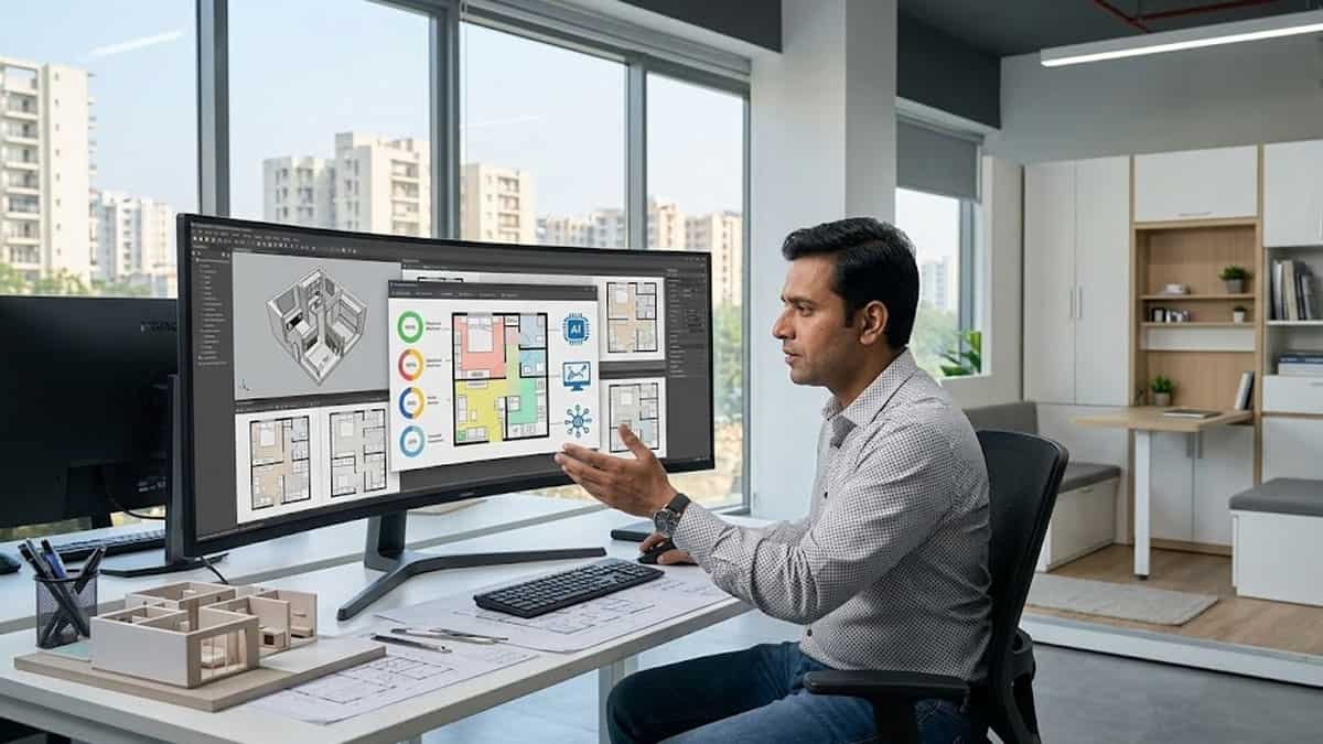 AI की मदद से लेआउट 