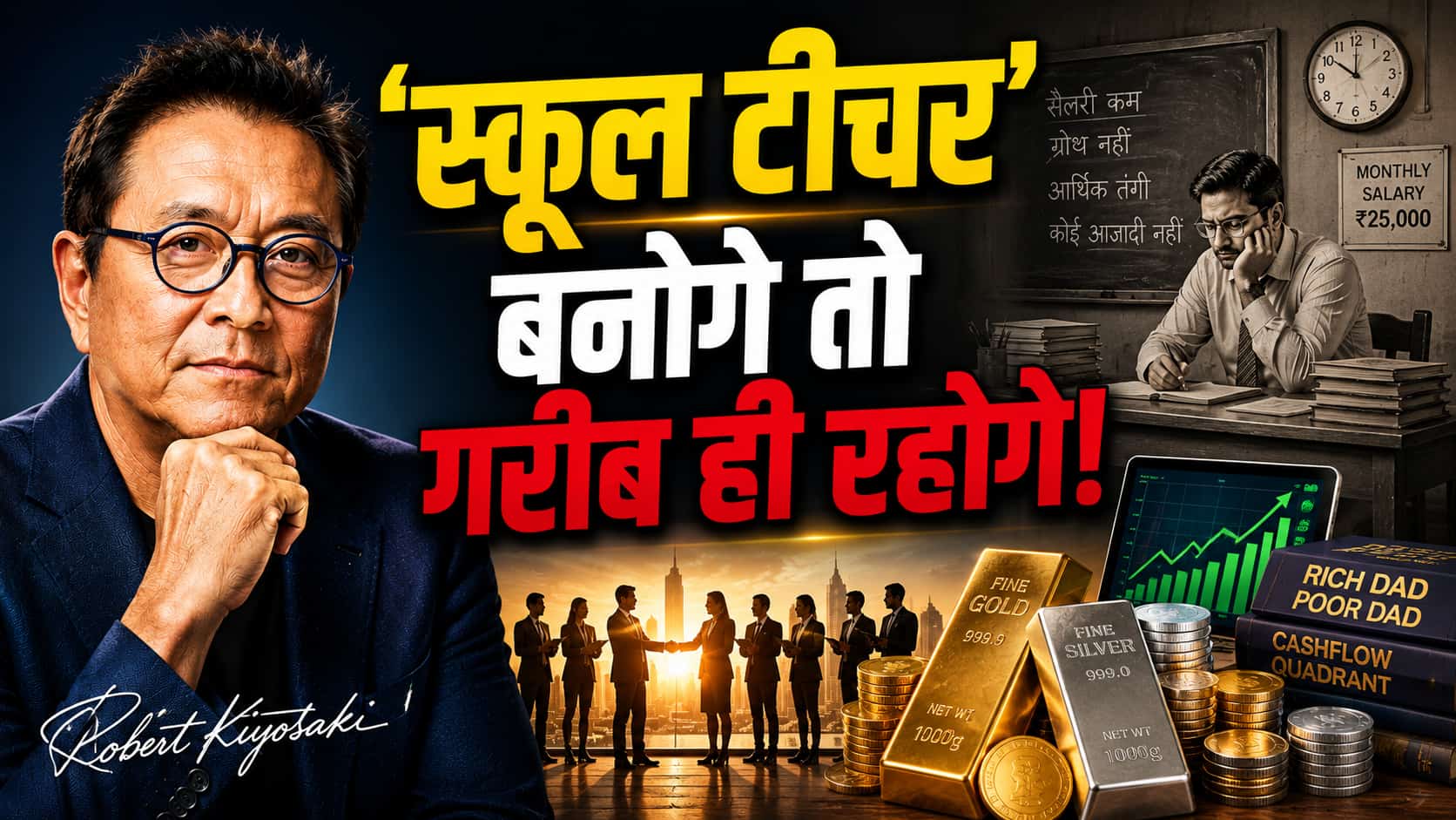 रॉबर्ट कियोसाकी का नया फॉर्मूला: 'स्कूल टीचर' बनोगे तो गरीब ही रहोगे! अमीर बनना है तो इन 8 लोगों की बनाएं टीम