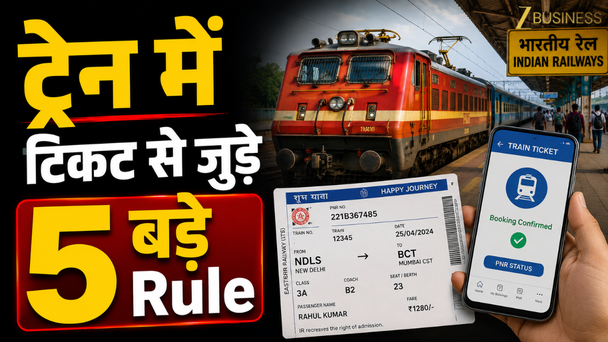 ट्रेन छूट गई या गलती से चढ़ गए बिना टिकट? तो जानें रेलवे के Ticket से जुड़े 5 रूल, वरना खानी पड़ जाएगी जेल की हवा!