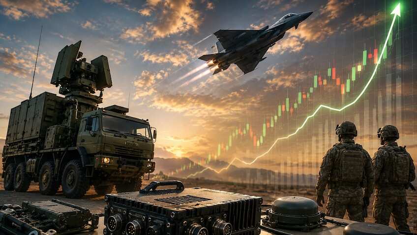 3 सेशन में 25% उछला ये Defence Stock, लाइफ हाई पर कर रहा ट्रेड; जानें सुपर रैली के 5 बड़े ट्रिगर