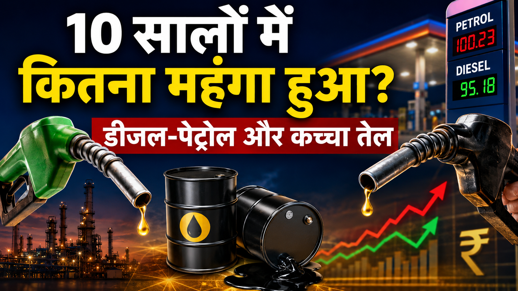 Petrol-Diesel Price History: पिछले 10 सालों में कैसे महंगा होता गया पेट्रोल-डीजल? जानिए कितने बढ़े कच्चे तेल के दाम