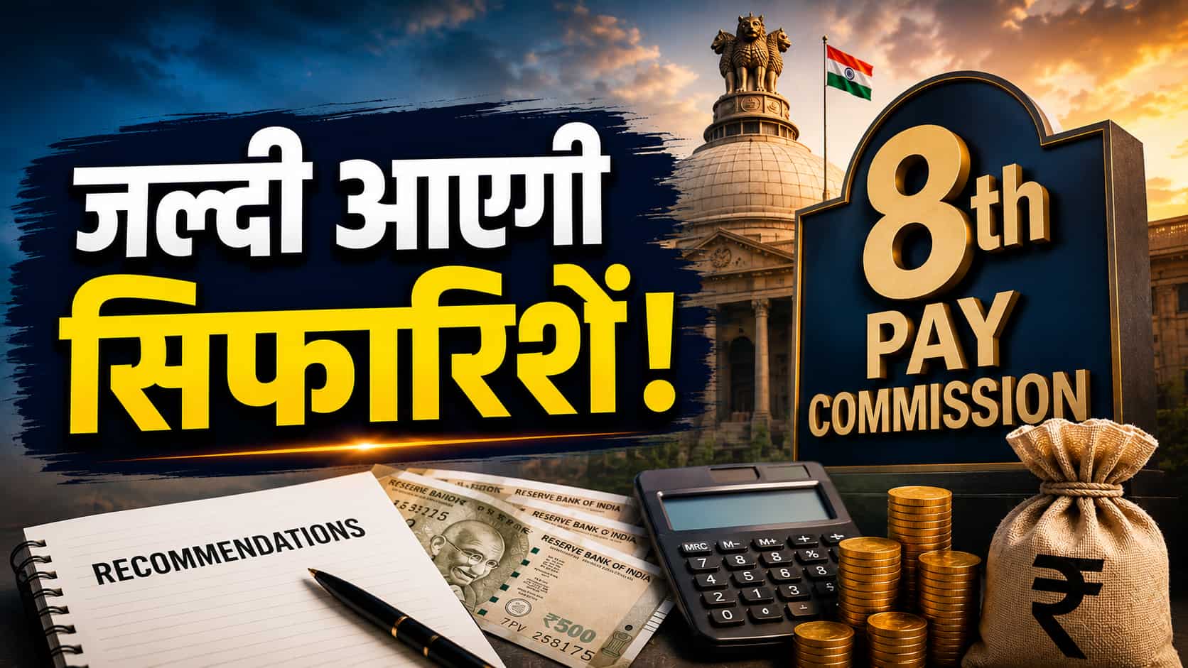 8th Pay Commission: बड़ा अपडेट; दिसंबर तक आ सकती है अंतरिम रिपोर्ट! बेसिक, फिटमेंट, पेंशन, अलाउंस से उठेगा पर्दा