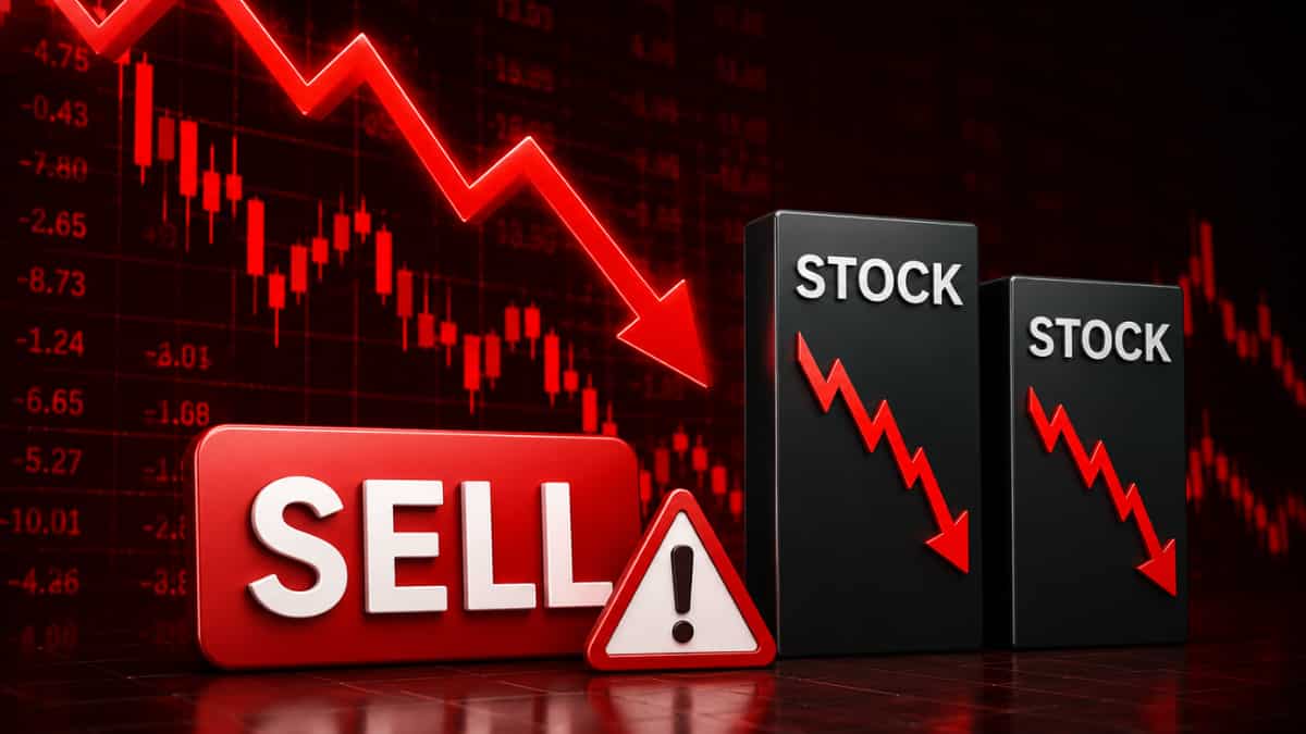 मंगलवार को बाजार खुलते ही एग्जिट की तैयारी! इन 2 स्टॉक पर SELL की राय, 38% तक डाउनसाइड रिस्क