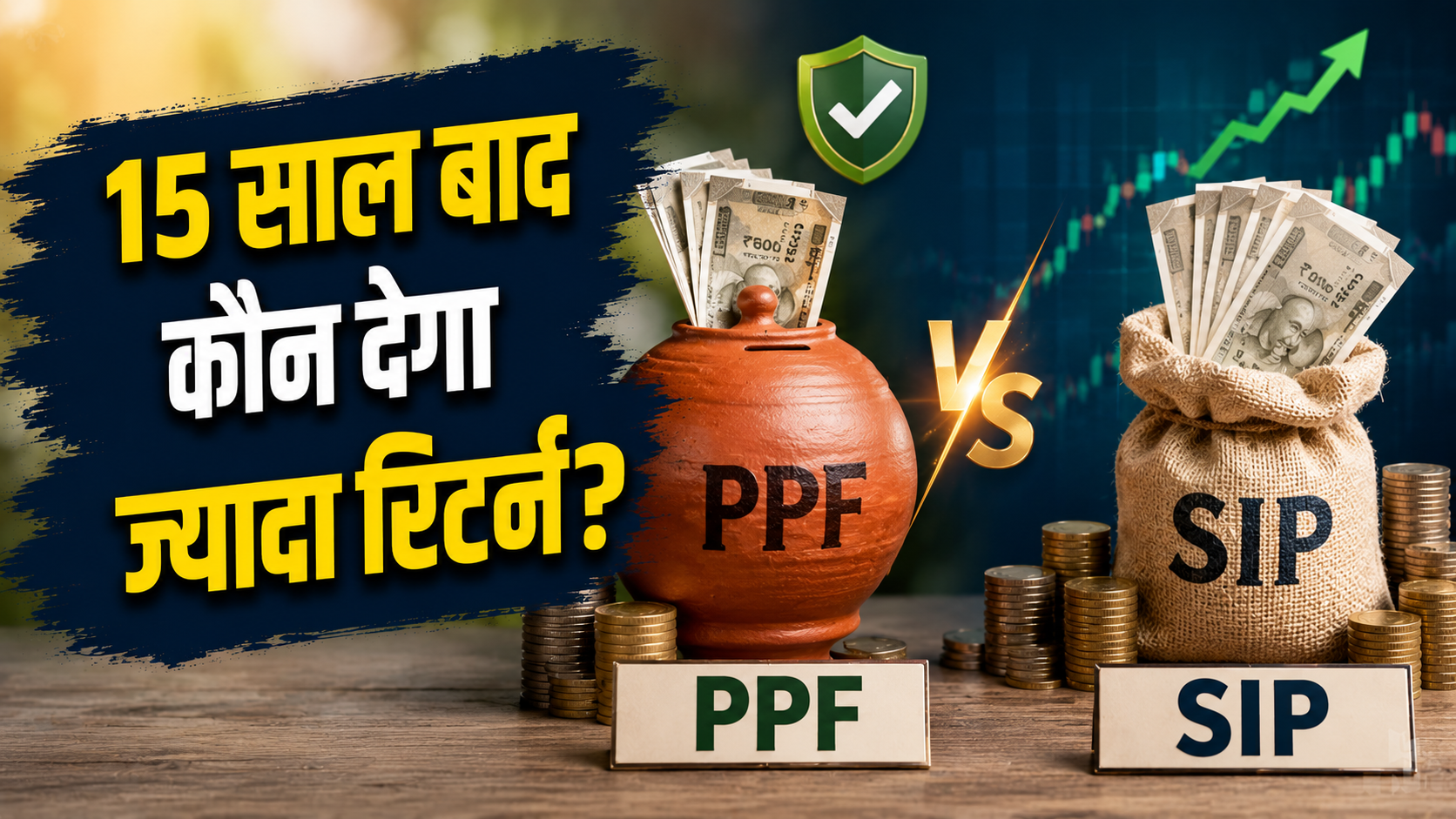 PPF Vs SIP: ₹7 लाख 57 हजार का अंतर- ₹5000/महीना लगाने पर 15 साल बाद किसमें मिलेगा ज्यादा फायदा? देखें कैलकुलेशन