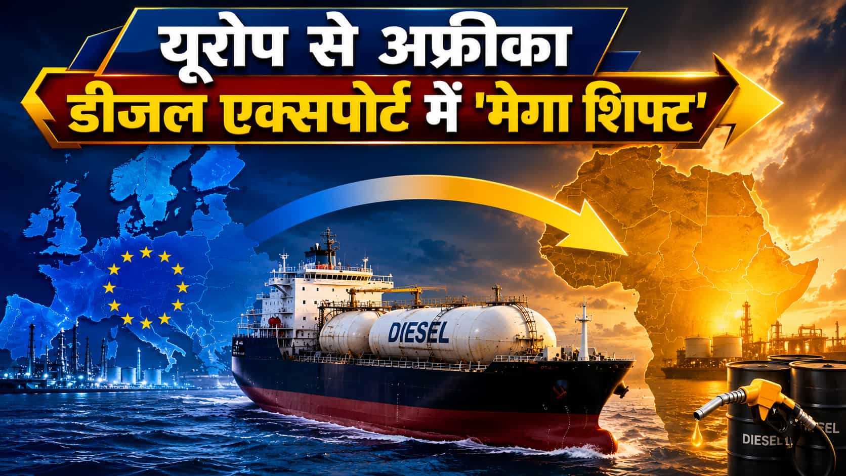 Explainer: यूरोप से मोहभंग, अब 'अफ्रीका' का ईंधन बनेगा भारत! डीजल एक्सपोर्ट में हुए 80% के इस 'मेगा शिफ्ट' की वजह?
