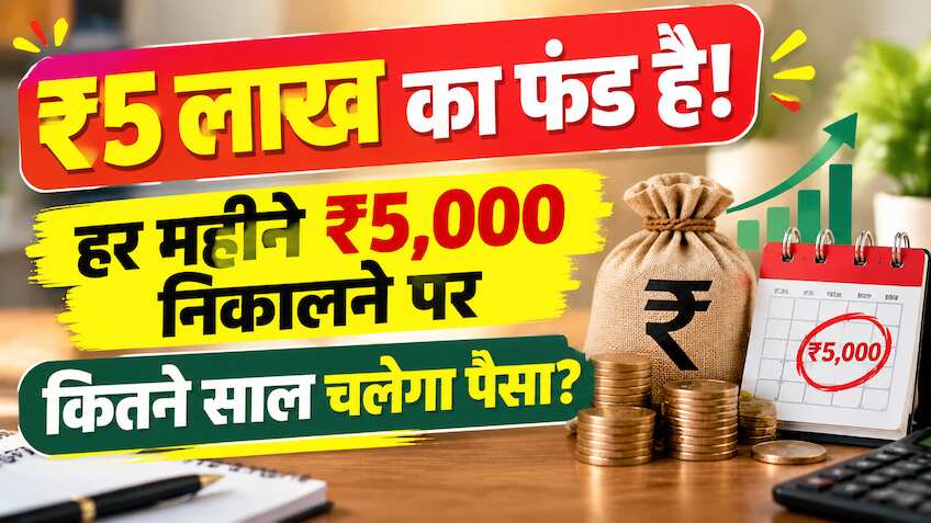 SIP से जमा कर लिए ₹5 लाख? हर महीने ₹5,000 निकालने पर कब खत्म होगा पैसा?